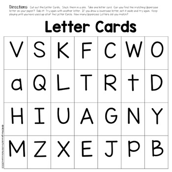 Grab It and Dab It: Uppercase Letter Review by First Little Lessons