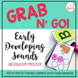 Grab N' Go Early Developing Sounds {Articulation Cards for