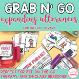 Grab N' Go Expanding Utterances | Speech Therapy