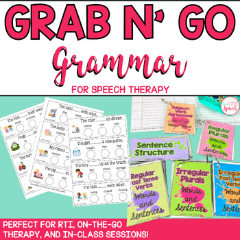 Preview of Grab N' Go Grammar {Common Core Aligned}