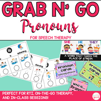 Preview of Grab N' Go Pronouns | Speech Therapy