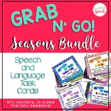 Grab N' Go Seasons BUNDLE {Speech&Language Activities}