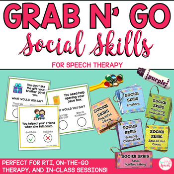 Preview of Grab N' Go Social Skills