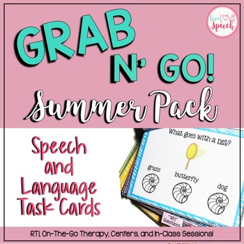 Preview of Grab N' Go Summer Pack for Speech and Language
