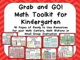 Grab and GO! Math Toolkit for Kindergarten Counting, Addit