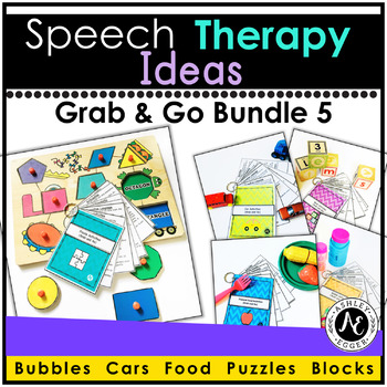 Preview of Speech Therapy Grab and Go Bundle 5