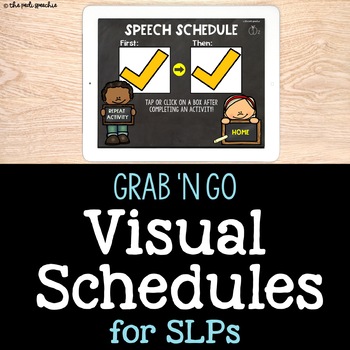 Preview of Grab 'n Go Visual Schedules for SLPs - Speech Therapy