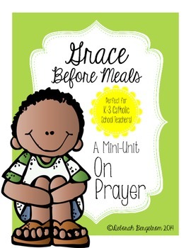 Preview of Grace Before Meals Prayer Activity Packet