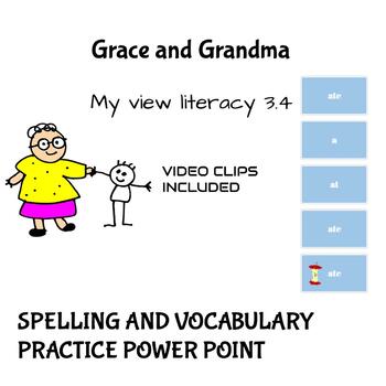 Preview of Grace and Grandma Spelling and Vocabulary