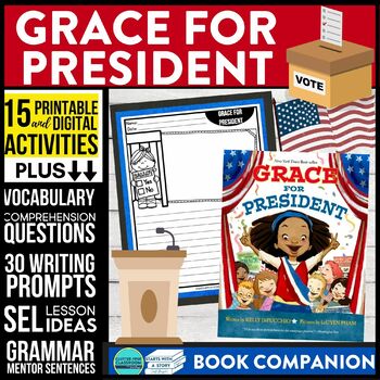 Preview of GRACE FOR PRESIDENT activities READING COMPREHENSION - Book Companion read aloud