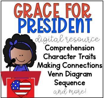 Preview of Grace for President Online Resource Google Classroom Slides Distance Learning