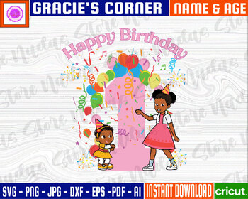 Gracie's Corner Birthday Svg, Birthday Invitation, Cricut, svg files