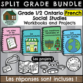 Grade 1/2 FRENCH Social Studies Workbooks (Ontario Curriculum)
