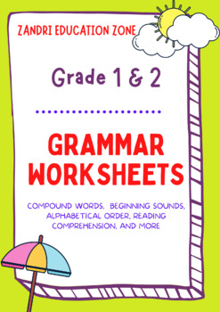 Preview of Grade 1 & 2 Grammar Worksheets