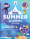 Grade 1-2: Kids Summer Academy Workbook (260 page eBook | 