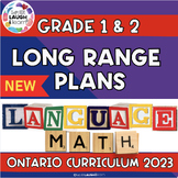 Grade 1/2 Long Range Plans Ontario Curriculum 2023