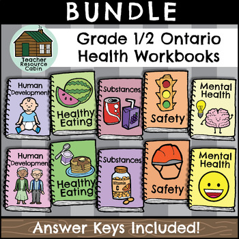 Preview of Grade 1/2 Ontario Health Workbooks