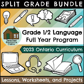 Preview of Grade 1/2 Ontario 2023 Language Bundle (FULL YEAR)