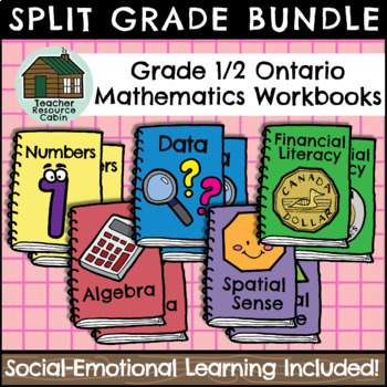 Preview of Grade 1/2 Ontario Math Workbooks (Full Year Bundle)
