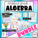 Grade 1 ALGEBRA Unit BUNDLE - Patterns, Inequalities & Cod