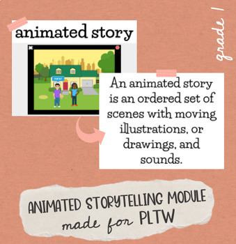 Preview of Grade 1 Animated Storytelling Module Resources