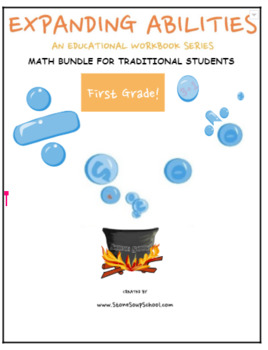 Preview of Grade 1, CCS: Math Bundle, Geo, Algebra, M & D, Base 10 for Traditional Students