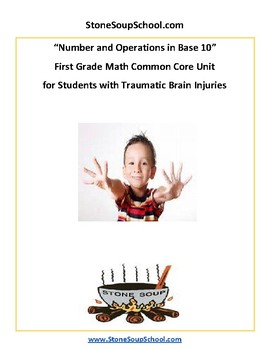 Preview of Grade 1 CCS- Numbers and Operations in Base 10 for Students w/ TBI 