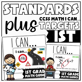 Preview of I Can Common Core Math Statements: 1st Grade