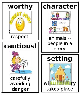 Preview of Grade 1 CKLA Domain 3: Different Lands, Similar Stories Core Vocabulary Cards