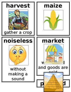 Preview of Grade 1 CKLA Domain 5: Early American Civilizations Core Vocabulary Cards