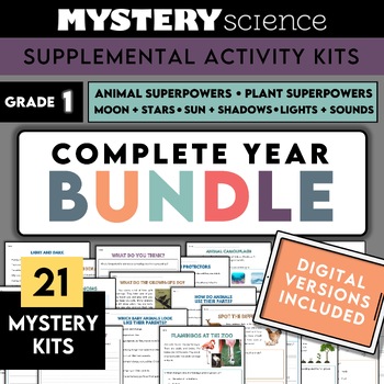 Preview of Grade 1 | Complete Mystery Science ENTIRE YEAR Bundle | Digital + Printable