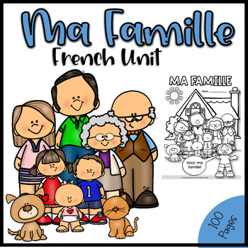 Preview of Grade 1 Core French Family Unit /FSL /Français de base cycle 1 Ma famille