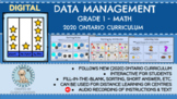 Grade 1: Data Management (2020 Ontario Curriculum) 