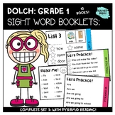 Grade 1 Dolch Sight Words Cards - Printable, NO PREP, Pyra