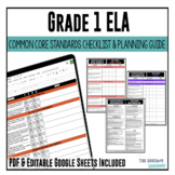 Grade 1 ELA Common Core Checklist | DIGITAL