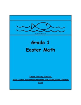Preview of Grade 1 Easter Math