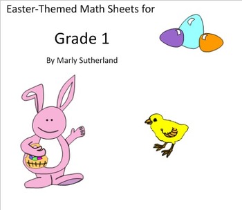 Preview of Grade 1 Easter Math Sheets