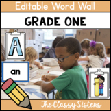 Grade 1 Editable Word Wall