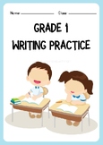 Grade-1 English writing practice worksheets