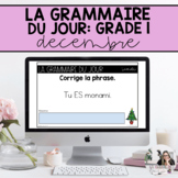 Grade 1: French Grammar Activities for Google Slides | December