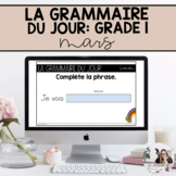 Grade 1: French Grammar Activities for Google Slides | March