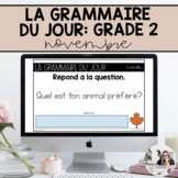 Grade 1: French Grammar Activities for Google Slides | November