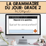 Grade 1: French Grammar Activities for Google Slides | October