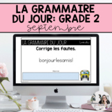 Grade 1: French Grammar Activities for Google Slides | September