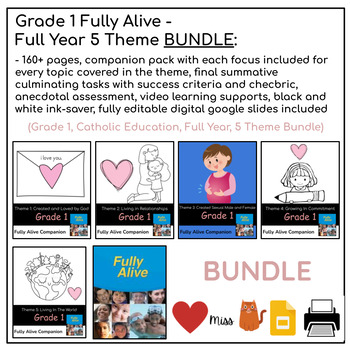Preview of Grade 1 Full Year Fully Alive All Themes Complete BUNDLE - Ontario