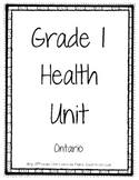 Grade 1 Health Unit New 2019 Ontario Curriculum