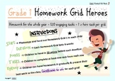 Grade 1 Homework Grid 