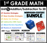 1st Grade Math Lessons BUNDLE Numbers + Equations To 20 Wo