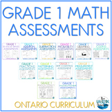 Grade 1 Math Assessment Bundle | Math Assessments for Grad
