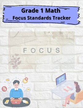 Preview of Grade 1 Math Focus Standards Tracker